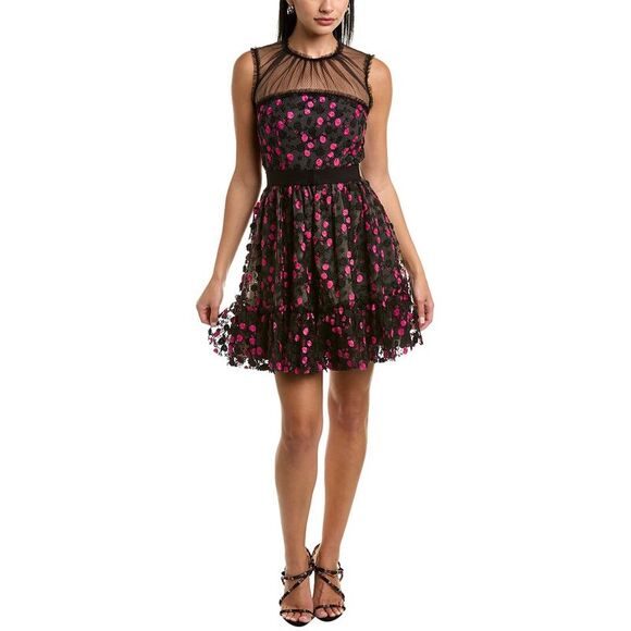 zac posen black cocktail dress Zac Posen Z Spoke Black A-Line Mini Black Cocktail Dress
